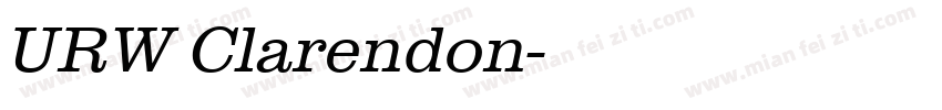 URW Clarendon字体转换